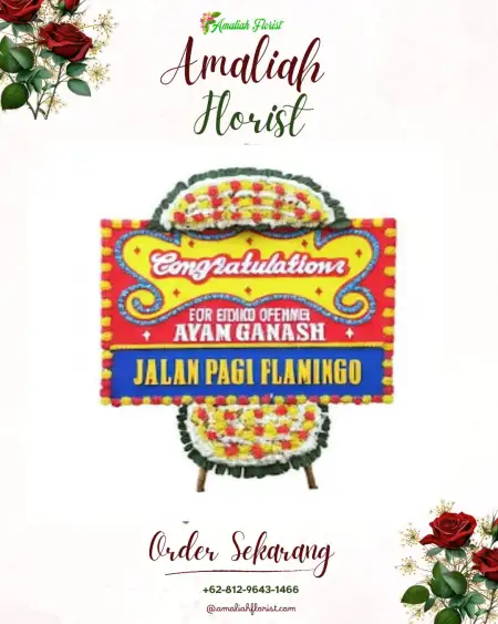Sewa Papan Bunga Trombol